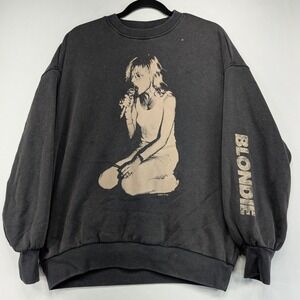 DIVIDED H&M Blondie Debbie Harry Graphic Sweatshirt Charcoal XS